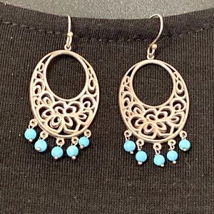 Sterling silver and turquoise earrings